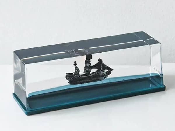 Black Pearl Pirate Ship Model | Floating Decoration for Cars and Home | Pirates of the Caribbean