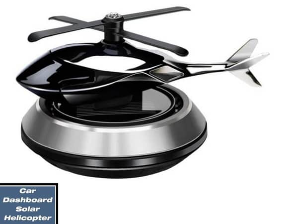 Solar-Powered Helicopter Perfume Diffuser for Cars | Air Freshener and Decorative Ornament