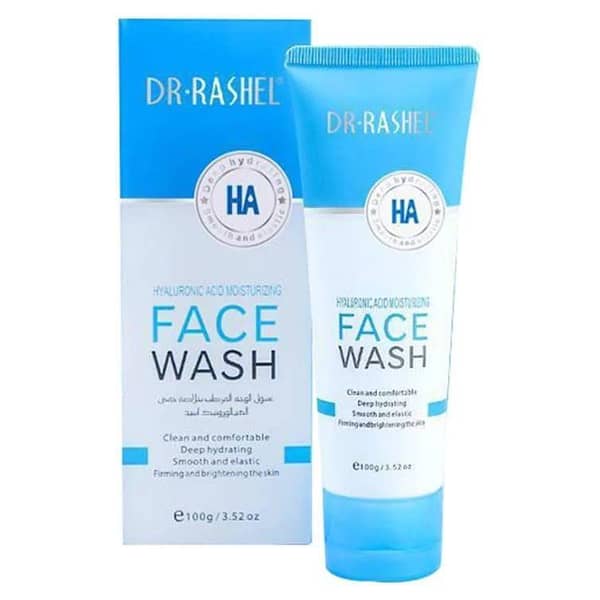 DR RASHEL 100g Face Wash with Hyaluronic Acid for Moisturizing and Smoother Skin