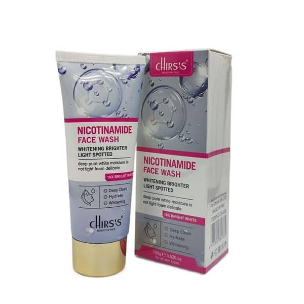 Chirss Face Wash with Nicotinamide for Brighter Skin and Dark Spot Reduction - 100ml