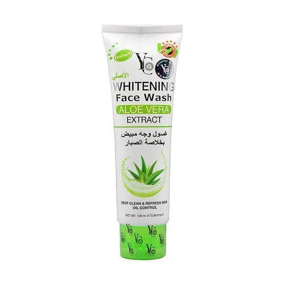 YC Whitening Face Wash with Aloe Vera Extract - 100ml for Brightening and Cleansing