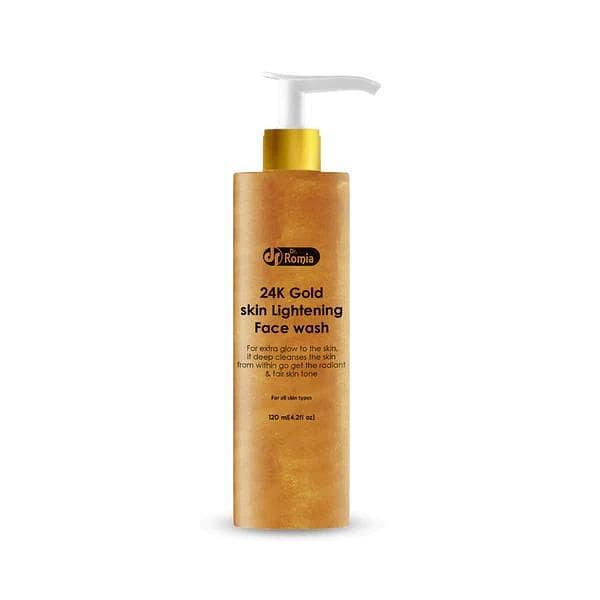 Dr. Romia 24K Gold Face Wash 120ml for Skin Brightening