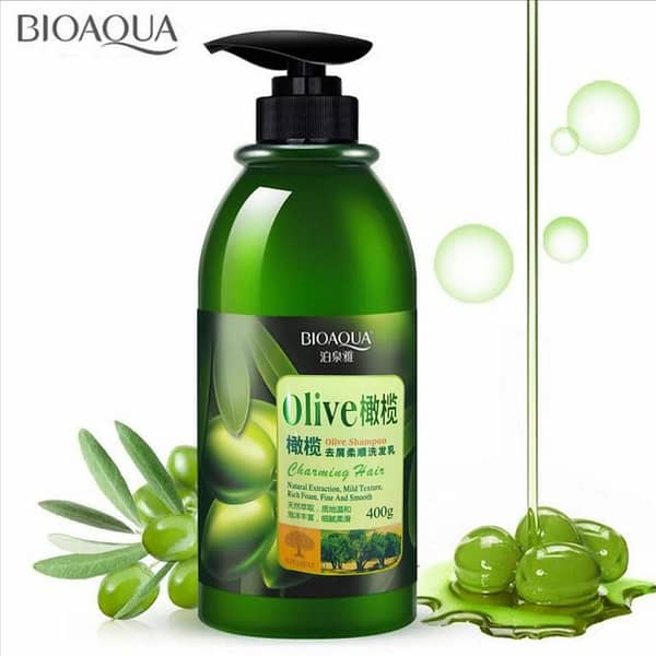 Bioaqua Olive Oil Anti-Dandruff Shampoo 400g for Silky Hair Care