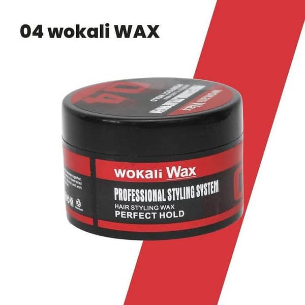 Wokali Professional Hair Styling Wax 04, Strong Hold, 150g WKL137, Red