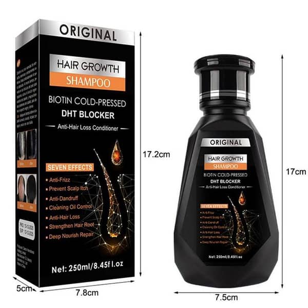 Biotin Cold Pressed DHT Blocker Shampoo for Hair Growth, 250ml