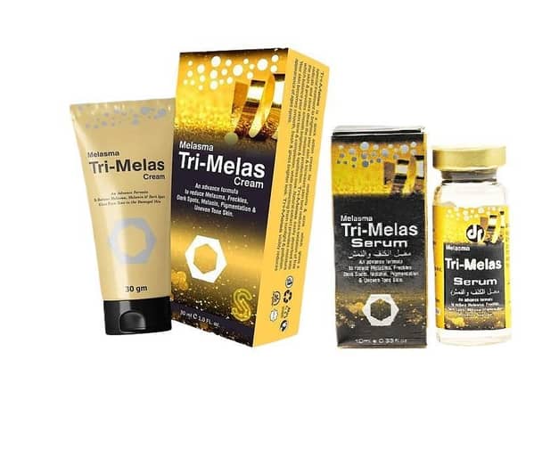 Dr Romia Tri Melas Cream with Serum for Dark Spot and Wrinkle Removal, Targeting Melasma, Scars, and Skin Discoloration