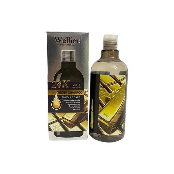Wellice 24k Gold Shampoo with Keratin - 500g
