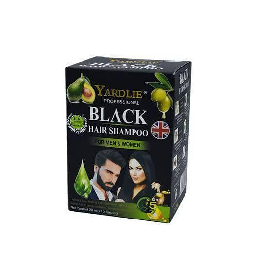 Yardlie 10-Pack Black Hair Shampoo Sachets