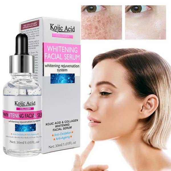 Kojic Acid and Collagen Facial Serum for Skin Brightening