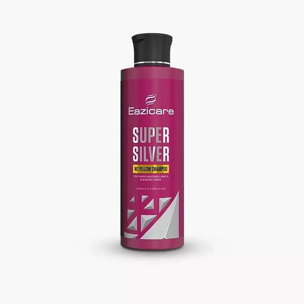 EaziColor Super Silver Shampoo, 200ml for Enhanced Silvery Tones