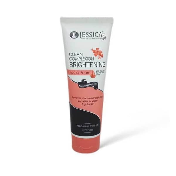 Jessica Clean Complexion 125ml Brightening Facial Foam for Gently Cleansing and Revitalizing Skin
