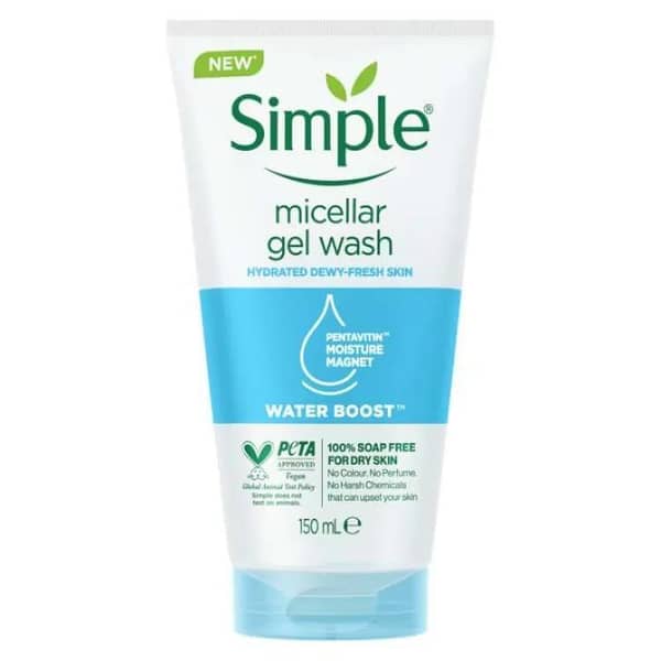Simple Water Boost Micellar Gel Facial Wash 150ml