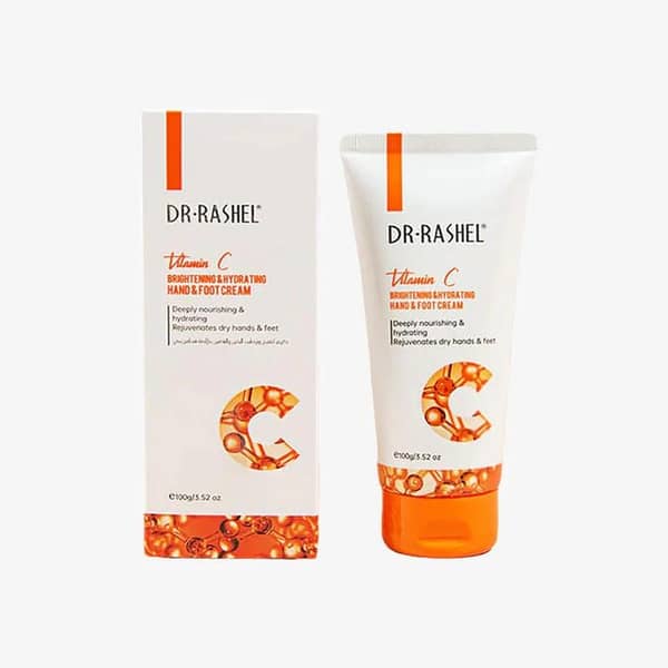 Dr Rashel Hand & Foot Cream with Vitamin C for Brightening and Hydration, 100g