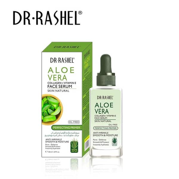 Dr Rashel Aloe Vera Face Serum with Collagen and Vitamin E, 50ml (Model: DRL-1535)