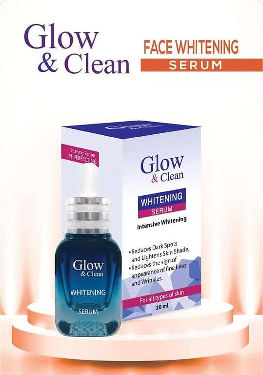 Glow and Clean 20ml Whitening Serum for Dark Spots and Uneven Skin Tone