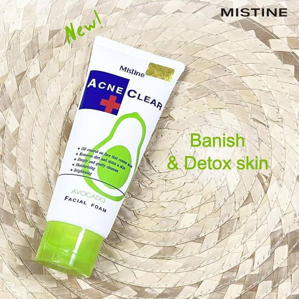 Mistine Acne Clear Facial Foam with Avocado, 85 ml