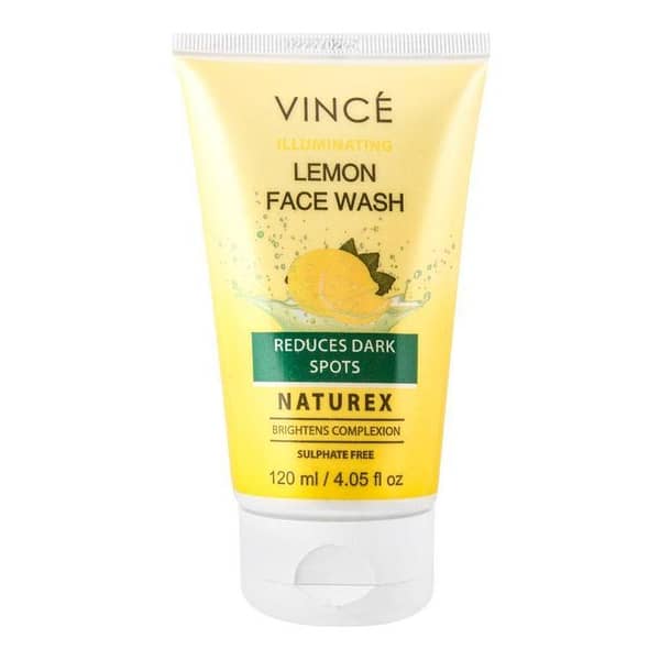 Vince Lemon Face Wash - 120ml for Even Skin Tone and Dark Spot Reduction