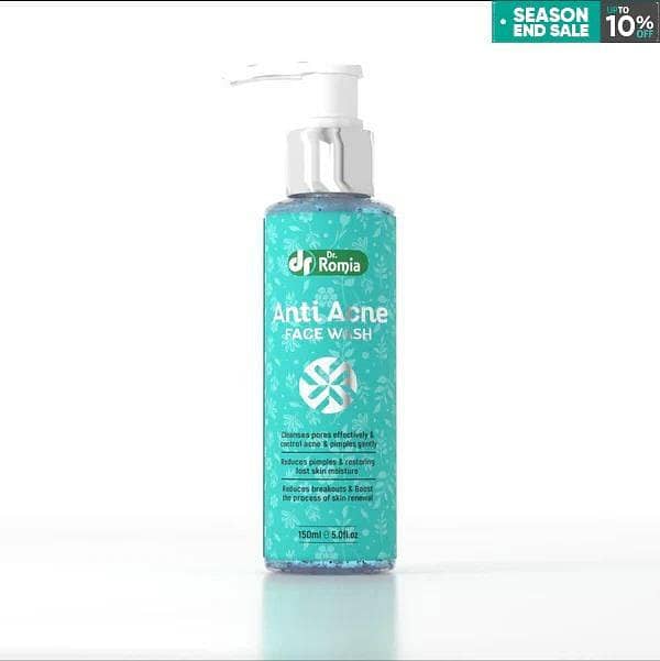 Dr Romia 120ml Anti-Acne Face Wash for Oily and Dry Skin