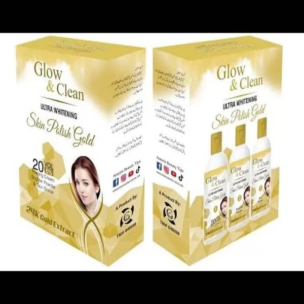 Glow & Clean Skin Polish in Gold for Effective Exfoliation