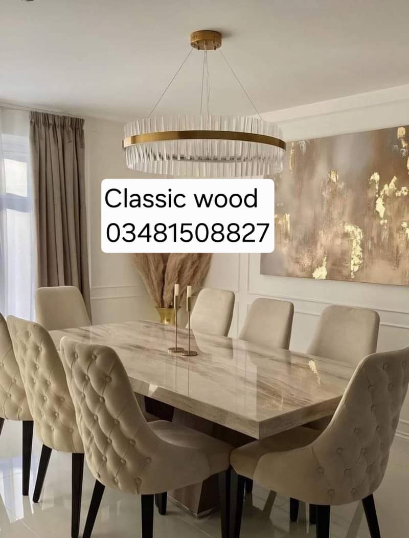 Dining table, Dining chairs 2
