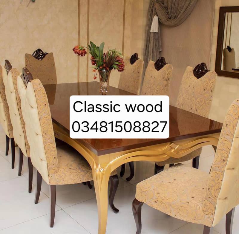 Dining table, Dining chairs 4