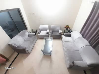 7-Seater Sofa Set with 1 Centre Table & 2 Side Tables – Good Condition