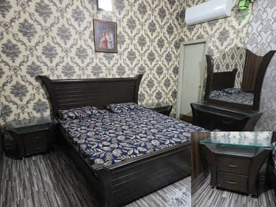 king Size Solid Wood Bed Set with 8" Molty Mattress