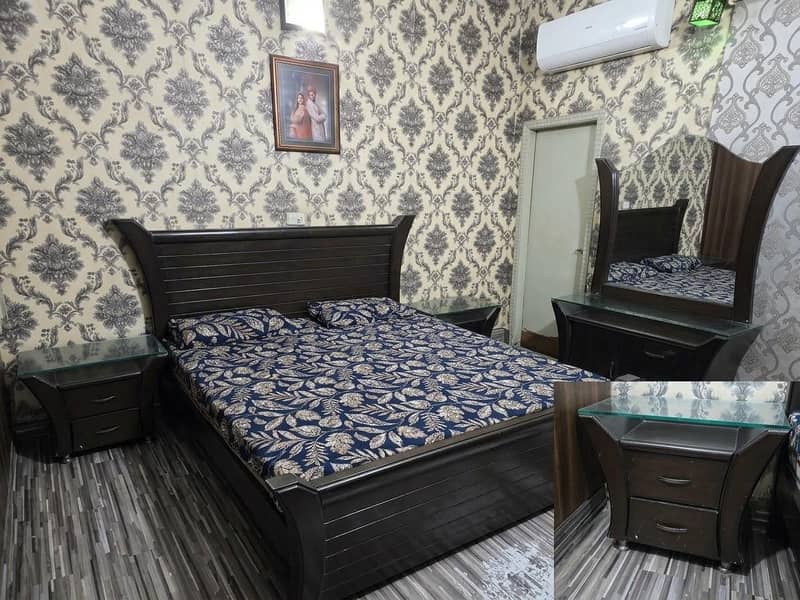 king Size Solid Wood Bed Set 0
