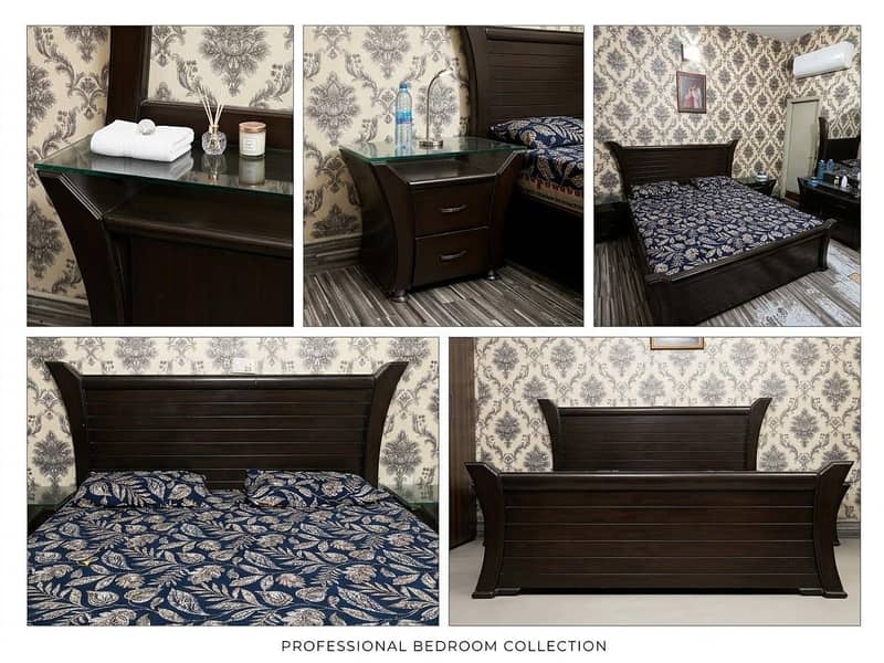 king Size Solid Wood Bed Set 1