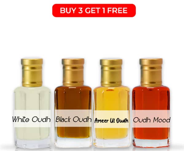 4 Perfume Attars for the Price of 3 - 6 ml Each