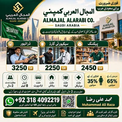 Jobs in Lahore , Driver jobs , Bike Rider Jobs , Company Work Visa