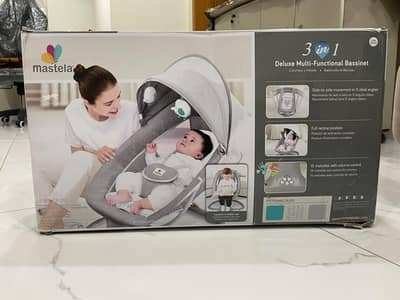 Mastela 3-in-1 Deluxe baby bassinet & swing - excellent condition