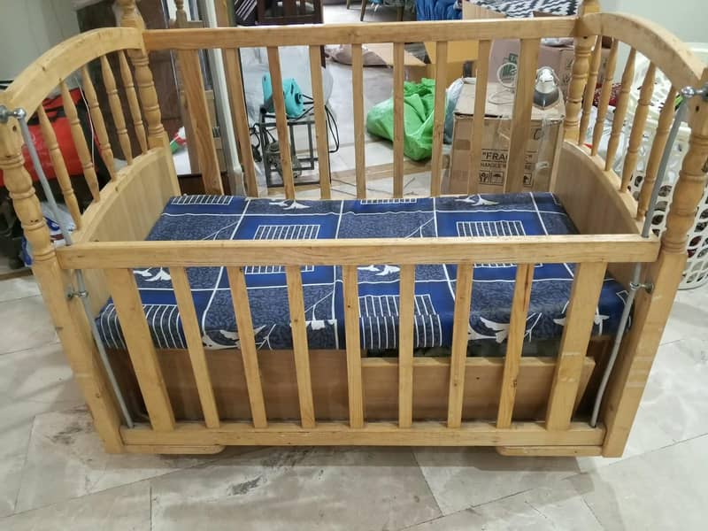 Baby Wooden Cot 0