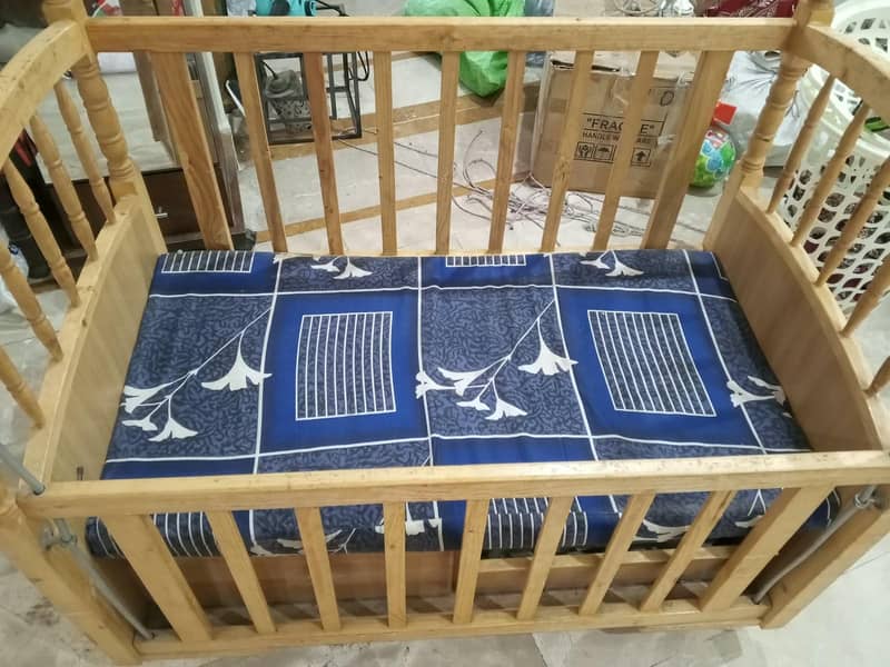 Baby Wooden Cot 1