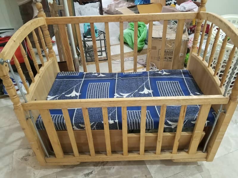 Baby Wooden Cot 2