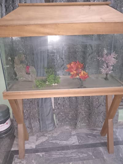 " fish aquarium glass and stand "