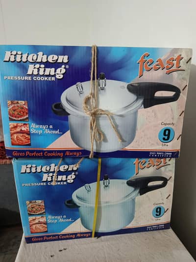 kitchen king Pressure cooker 2 pcs 9 ltr