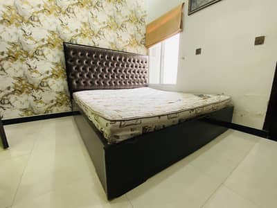 King size bed for sale with 10 inch spring mattress