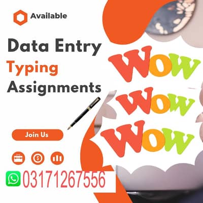 Boys/Girls Online job available,Part time/full time/Data Entry/Typing