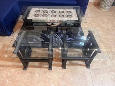 Black Tables 3pc set
