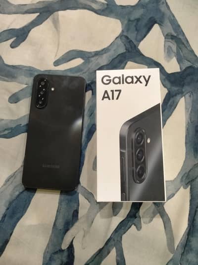 Samsung Mobile A17 6GB RAM 128GB ROM with original box and cable