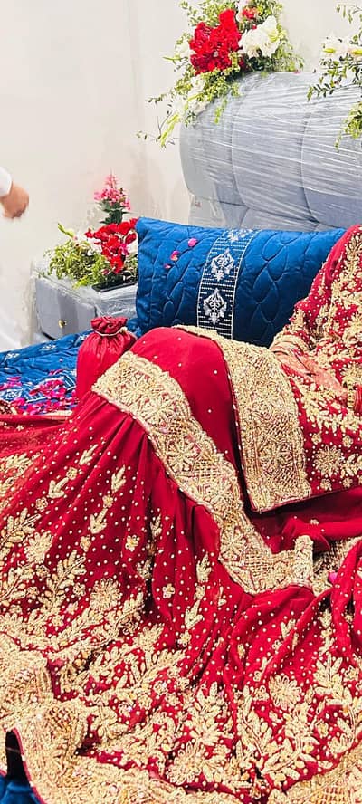 farshi lehnga and walima maxi in fresh condition