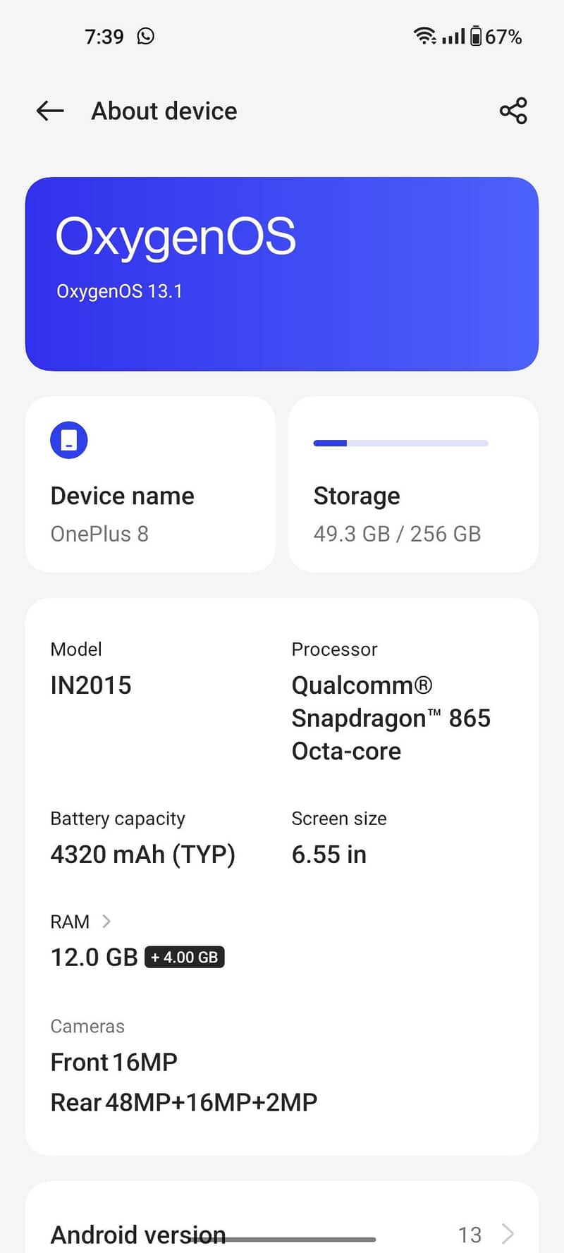One Plus 8 2