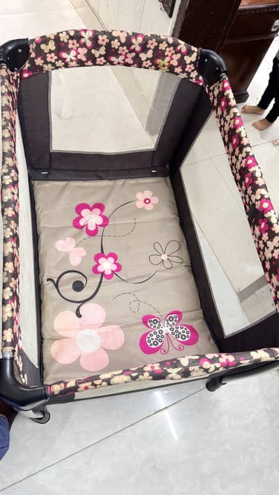 Baby Cot foldable with matress and pillow