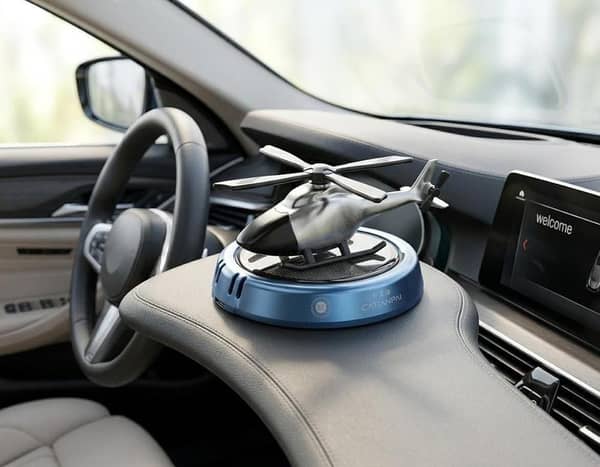 Helicopter Solar Powered Dashboard Perfume