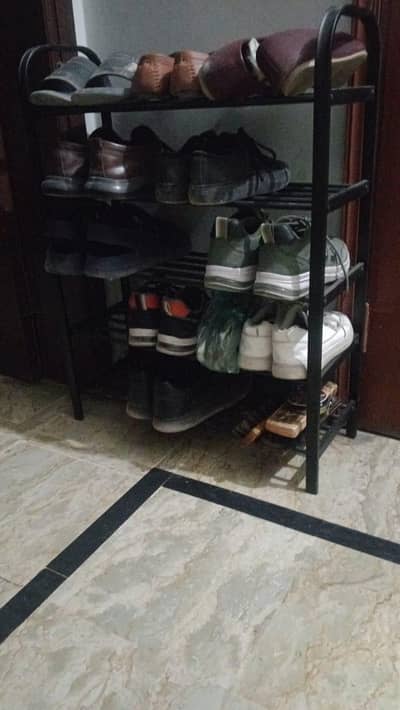 Iron Shoe Racks powder coated black colour