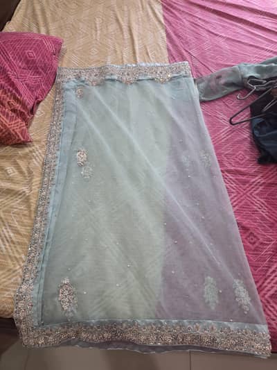 Bridal Lehenga Ice blue color