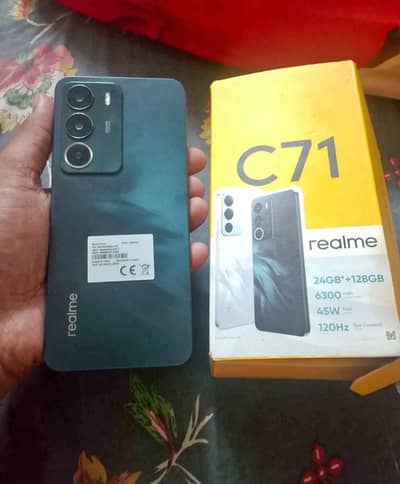 Realme C71 6 128 box charger available seld mobile hai