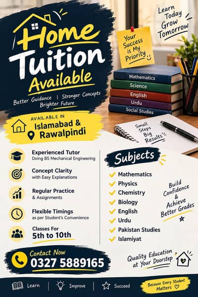 Home tuition in rwp isb