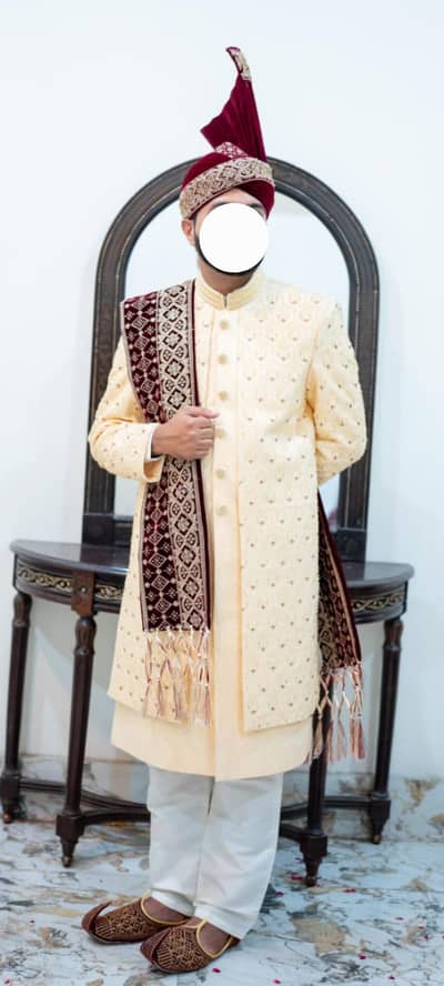 Sherwani With All Parts